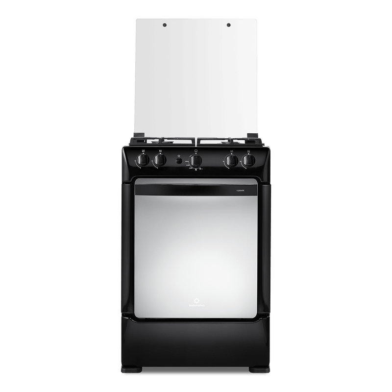 COCINA DE 4Q 24&quot; TERMOPRESION TABLERO DE ACERO INOXCIDABLE NEGRO/-INDURAMA