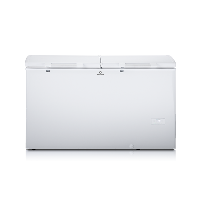 CONGELADOR NORDICO HORIZON MANIJA FRON 400LT 2PTA P/DIGITAL 71X91X150 BLANCO/-INDURAMA