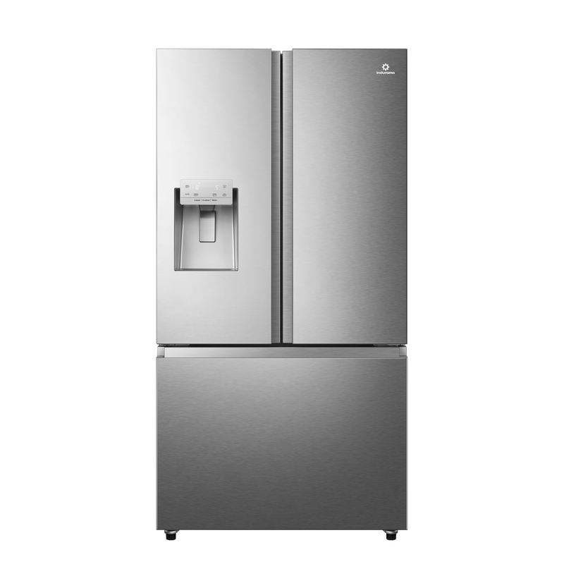 REFRIGERADORA SBS FRENCH DOOR 674LT 2 PUERTAS Y 1 BANDEJA CROMA/-INDURAMA