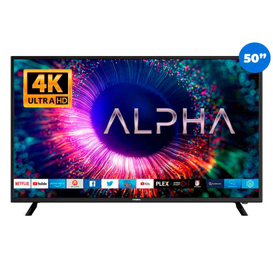 TELEVISOR UHD 4K 50&quot; ANDROID GOOGLE BLUETOOTH NEGRO/-PRIMA