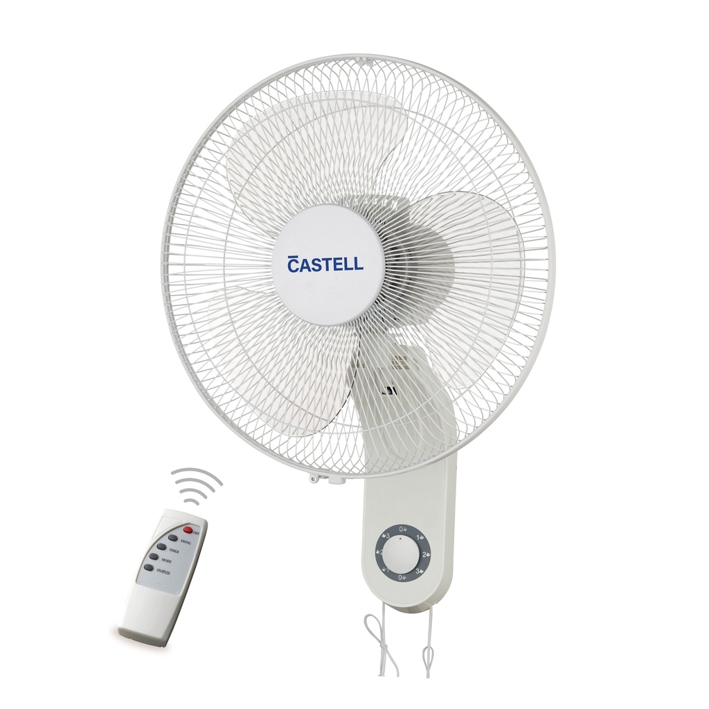 VENTILADOR DE PARED 16&quot; 3VL CONTROL REMOTO DE 3 ASPAS DE USO DOMESTICO  BLANCO/-CASTELL