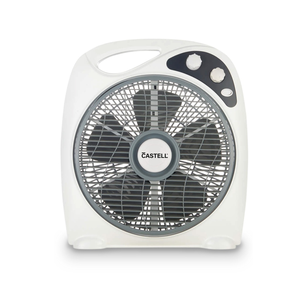 VENTILADOR DE MESA 12&quot; 3VL DE 5 ASPAS DE USO DOMESTICO  BLANCO/GRIS -CASTELL