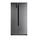 REFRIGERADORA SYDE BY SYDE INVERT 566LT LAMINA ANNTIHUELLA 73X98X189 CROMA - INDURAMA