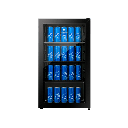 VITRINA REFRIGERADORA 94LT NO FROST VIDRIO PANORAMICO 83.5X47.5X44.8CM NEGRO/-INDURAMA VFV-120