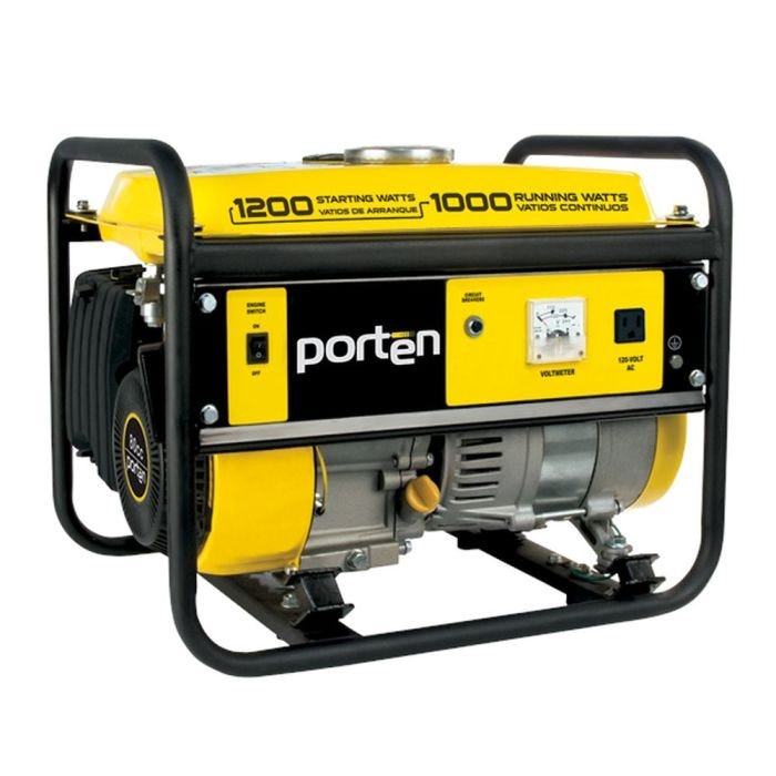 GENERADOR A GASOLINA 1200W MONOFASICO PORTEN