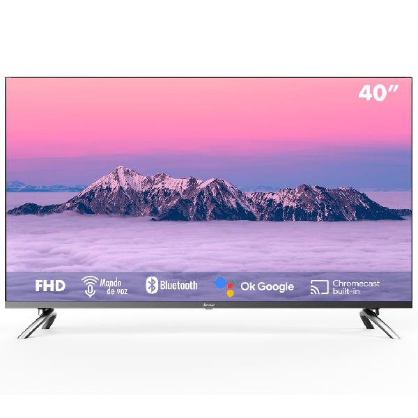 TELEVISOR LED SMART FHD 40&quot; ANDROID GOOGLE PLAY NEGRO-RIVIERA