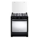 COCINA A GAS 6Q SORRENTO MAXGRILL ZAFIRO NEGRO-INDURAMA