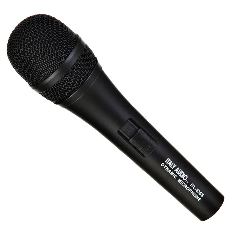MICROFONO LURYC DINAMICO ITALY AUDIO NEGRO