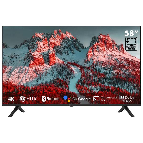 TELEVISOR LED UHD 58&quot; BLUETOOTH GOOGLE TV NEGRO-INNOVA
