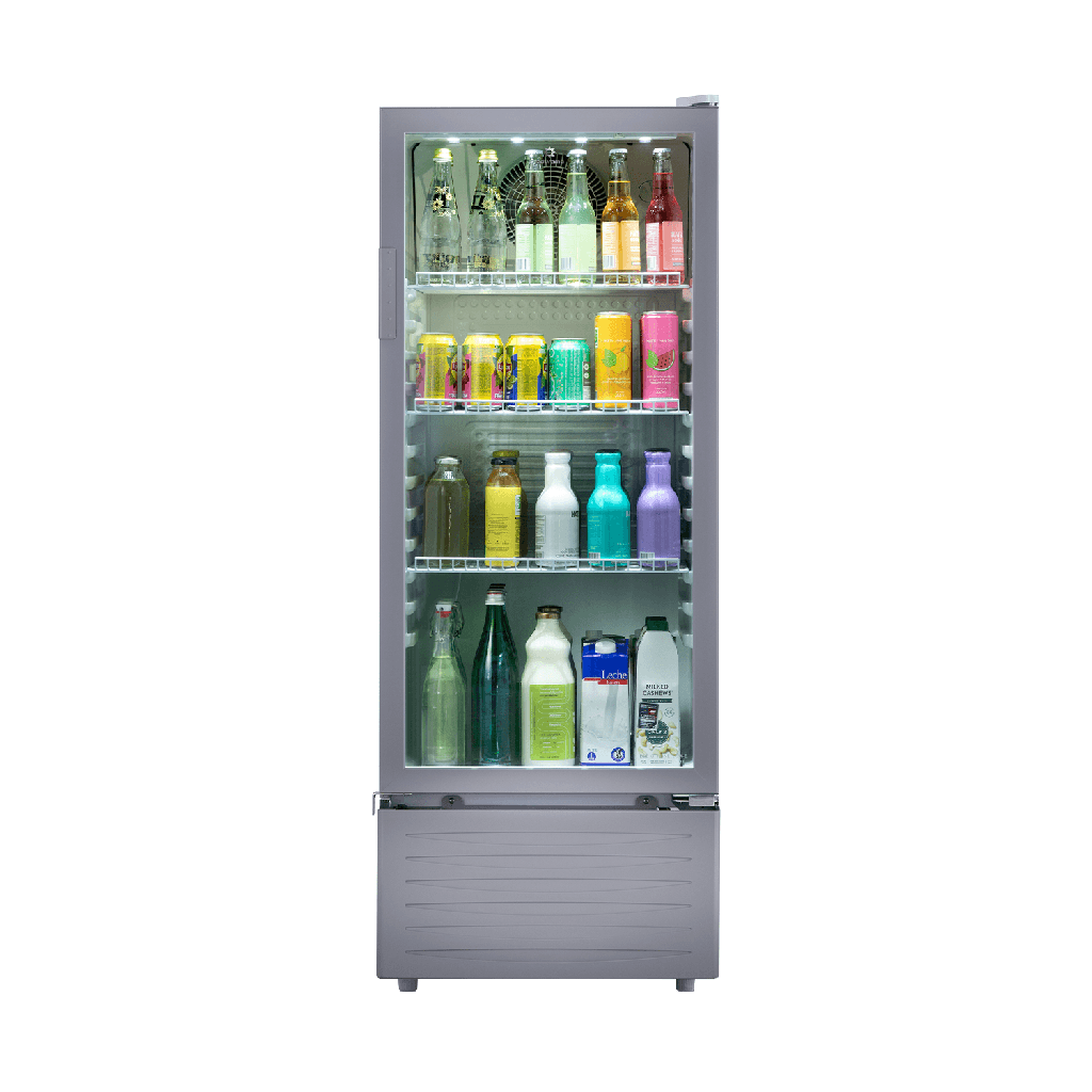 VITRINA REFRIGERADORA 215LT NO FROST VIDRIO PANORAMICO 0 A -7.2ºC 54.5X54X141.5CM BLANCO/-INDURAMA
