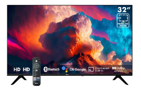 TELEVISOR HD 32&quot; GOOGLE TV HD USB WIFI NEGRO/-RCA