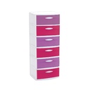 CAJONERA COLORINCHE 6 PISOS ROSADO PASTEL