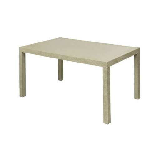 [MESA RATAN RECT BEIGE] MESA RATAN RECTANGULAR BEIGE PICA