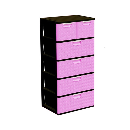 [CAJONERA SUPREMA DUO 5P FUCSIA CAFE] CAJONERA SUPREMA DUO 5 PISOS FUCSIA CAFÉ PICA