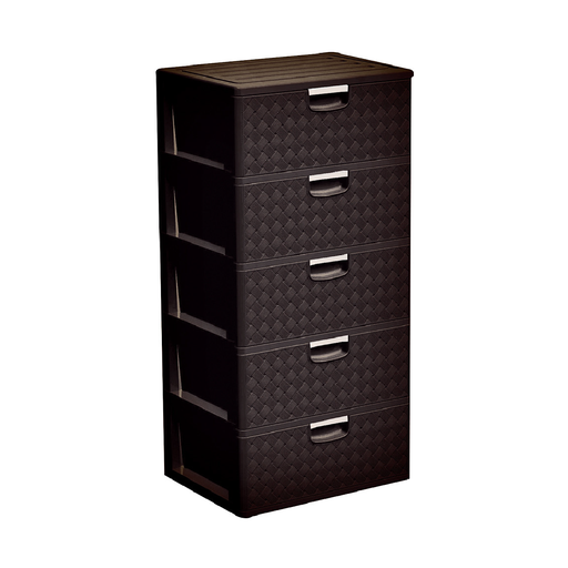 [CAJONERA SUPREMA 5P CAFE OSC] CAJONERA PLASTICA SUPREMA 5 PISOS CAFÉ - PICA