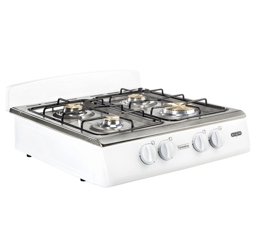 [FIORENTINA CR LX 4Q] COCINETA A GAS FIORENTINA  4 QUEMADORES SILVER ECOLINE