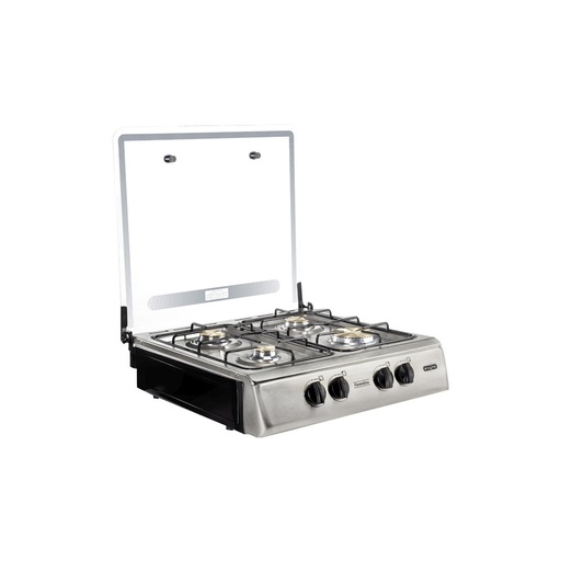 [FIORENTINA INOX] COCINETA FIORENTINA 4 QUEMADORES CON TAPA INOX