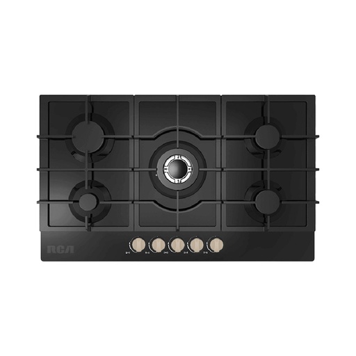 [90G-060] &quot;ENCIMERA A GAS RCA 90G50ME060 5 QUEMADORES VITROCERAMICA HORNILLAS ANTI DERRAMES&quot;