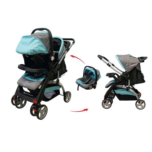[DM-021C] COCHE DE PASEO CON PORTA BEBE ESPECIAL -DAMING