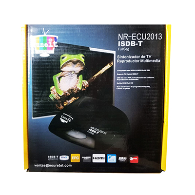 [ISDB-T] SINTONIZADOR DE TELEVISOR DIGITAL NEGRO