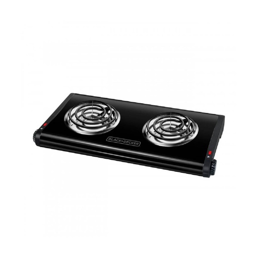 [DB1002B] COCINETA ELECTRICA 2Q 1500W CONTROL TEMP -BLACK DECKER
