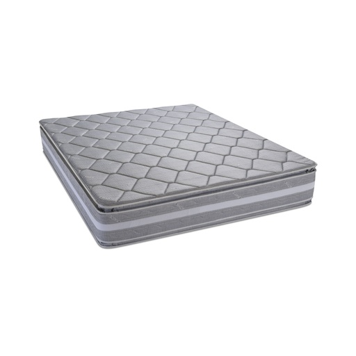 [CONT-PT-GR-AC-105] COLCHÓN CONTINENTAL PILLOW TOP 1 1/2PLZ  GRIS - CHAIDE Y CHAIDE