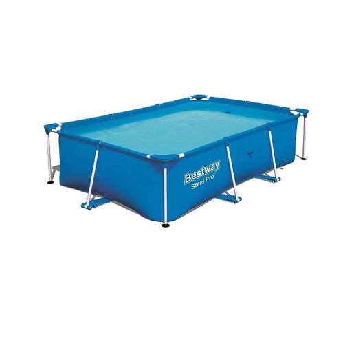 [56403] PISCINA TUBO CUADRADA DE 256X170X61CM CELESTE