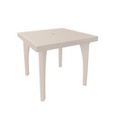 MESA RATAN GLAMOUR CUADRADA BEIGE/-PICA