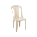 SILLA PLÁSTICA PERUGIA RATAN GLAMOUR BEIGE/-PICA