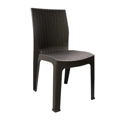 [SILLA RATAN CORSA S/B CAFE] SILLA PLÁSTICA RATAN CORSA S/B CAFE - PICA