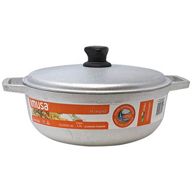 [8041400] CALDERO DE ALUMINIO FUNDIDO 24CM  - IMUSA