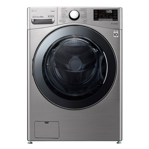 [WM22VV2S6BR] LAVADORA INVERT CARGA FRONT 22KG C/ACERO -LG