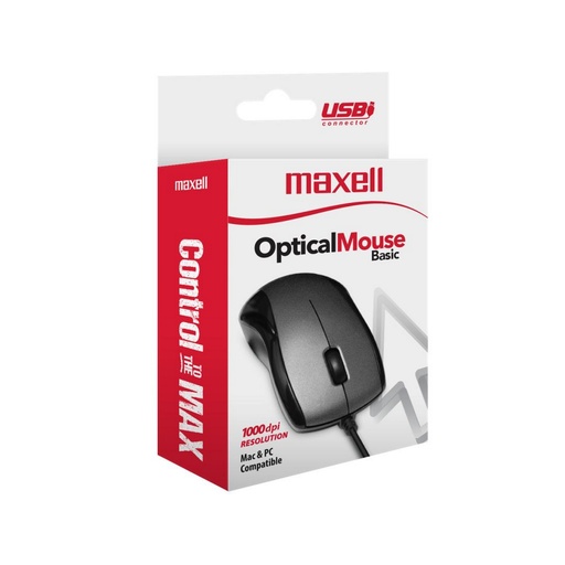 [MOWR-101 NEGRO] MOUSE ALAMB SENSOR OPTICO NEGRO - MAXELL