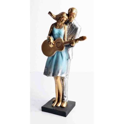 [21542] PAREJA GUITAREANDO POLIRESINA 31CM -FEDERAL 21542