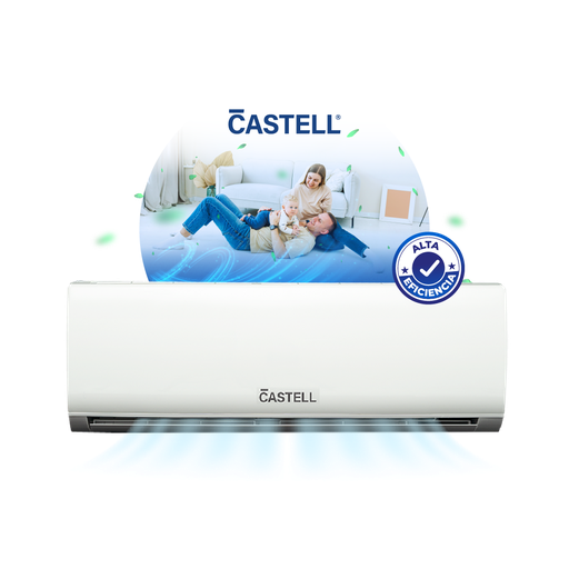 [CS-12C2A] AIRE ACONDICIONADO SPLIT 12MIL BTU R410A - CASTELL CS-12C2A