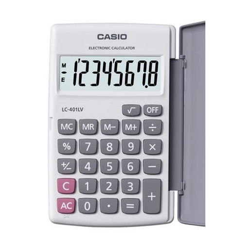 [LC-401LV-WE] CALCULADORA DE BOLSILLO 8 DIGITOS -CASIO LC-401LV-WE