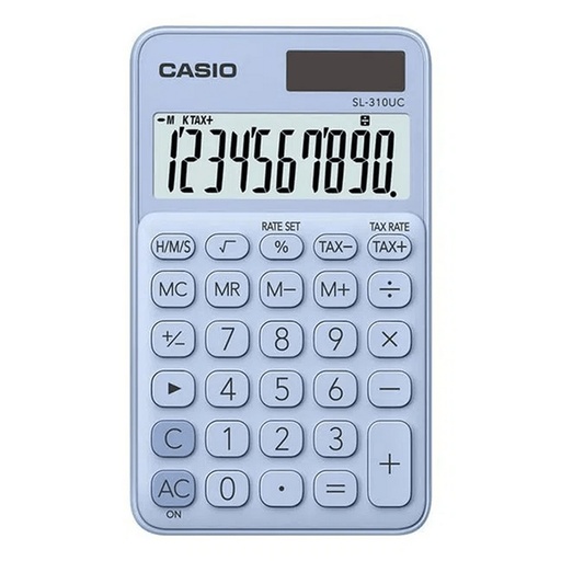 [SL-310UC-LB] CALCULADORA PORTATIL 10 DIGITOS PANTALLA GRANDE CELESTE/-CASIO