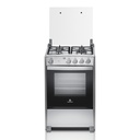 COCINA A GAS DE 4Q 24" HOME E/ELECTRICO PARRILLA FUNDIDA V.110V/50HZ 58X63X98CM CROMA/-INDURAMA