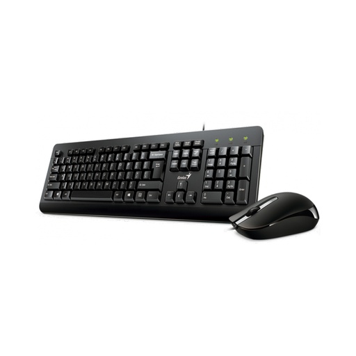 [KM-160] TECLADO ALAMB C/MOUSE NEGRO - GENIUS