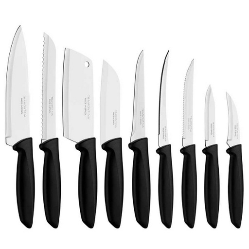 [23498/050] CUCHILLO INOX JUEGO 9 UNIDADES - TRAMONTINA