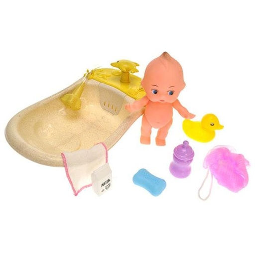 [BLS886-6] BAÑERA CON BEBE Y CON ACCESORIO EN FUNDA -MIRNA