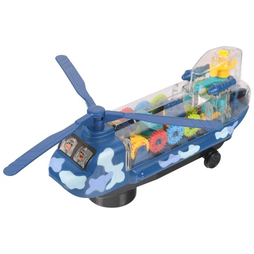 [658B] HELICOPTERO EN CAJA 285167 AZUL/TRANSPARENTE -ALESSA