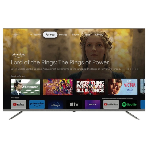 [65TIKGF2GQLED] TELEVISOR INDURAMA 65 PROCESADOR QUADCORE 1.5GHZ 2GB RAM 16GB BLUETOOTH 5.1  WIFI 2.4 NEGRO/-INDURAMA