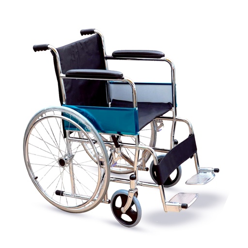 [CSTL-809-46(N)] SILLA DE RUEDAS EN NAILON  NEGRO/-CASTELL