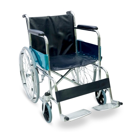 [CSTL-809-46(P)] SILLA DE RUEDAS EN POLIESTRE  NEGRO/-CASTELL