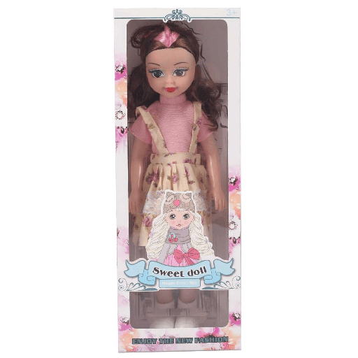 [012-R4] MUÑECA CON ACCESORIOS EN CAJA 885183 DORADO/NEGRO -ALESSA
