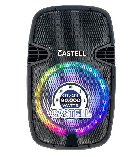 [CSTL-2215] CAJA AMPLIFICADA DE 15&quot;  90.000W PMPO NEGRO/-CASTELL