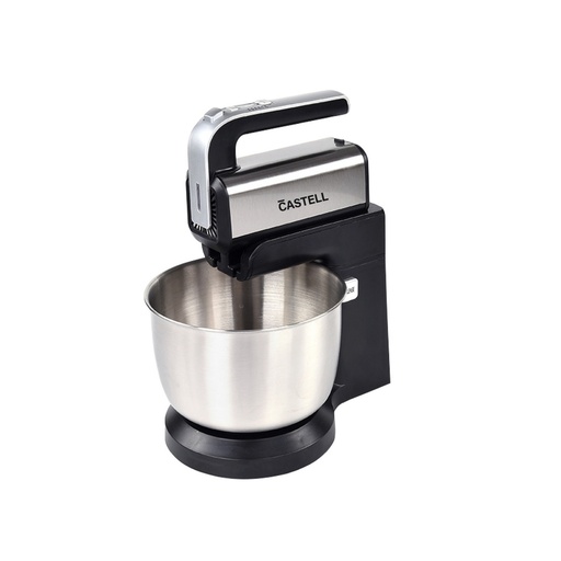 [CSTL-CX-6652] BATIDORA DE PEDESTAL 5VL 3.5LT 250WTTS TAZON ROLADOR BOTON TURBO 110-GRIS/INOX -CASTELL