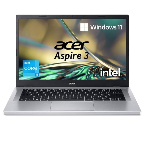 [A314-36P-3729 (8GB)] LAPTOP ACER 8GB RAM CORE I3 512GB SSD 14&quot;FREEDOS SILVER -ACER
