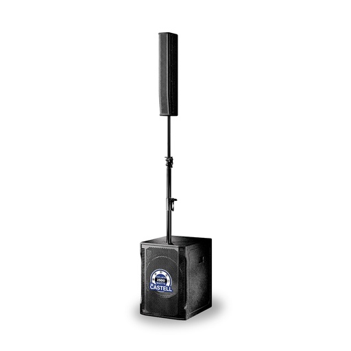 [CSTL-RC15] CAJA AMPLIFICADA BAJO 2500WTTS + SISTEMA ARRAY NEGRO-CASTELL